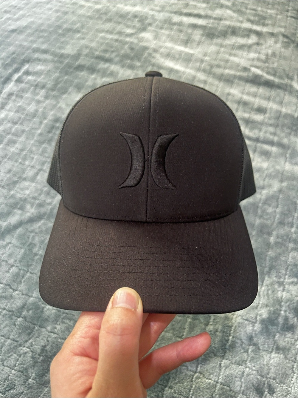 The Classic Black Trucker Hat with‎ Tonal Logo